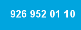 926 952 01 10 926 952 01 10